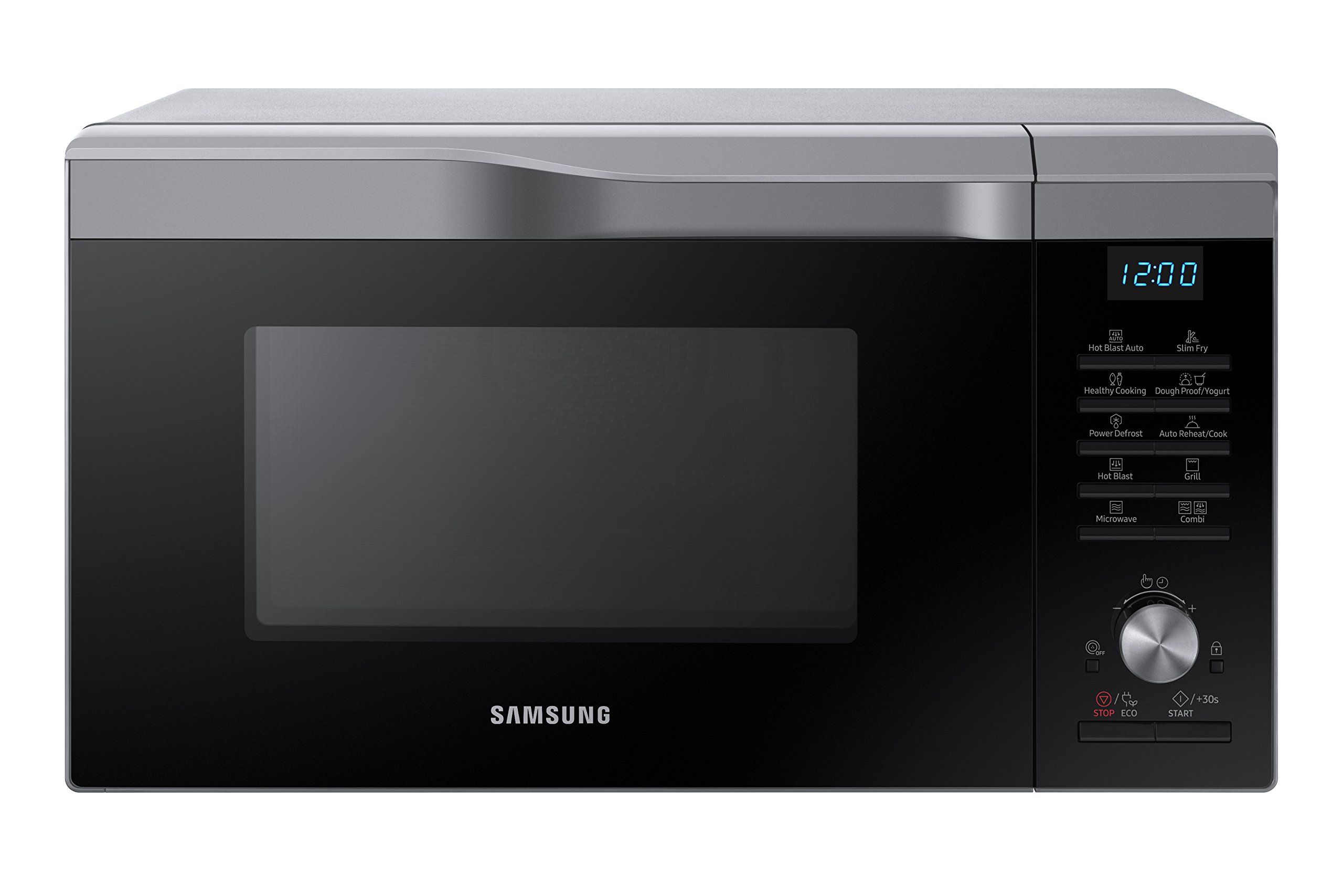 Samsung Mc28M6055CS/EC - Horno-Microondas con grill, 900W/1500W/2100W, 28 litros, interior de cerÃ¡mica, ventana EasyView y funciÃ³n horno hasta 200Âº C, 51,7 x 31 x 46,3 cm: Amazon.es: Hogar