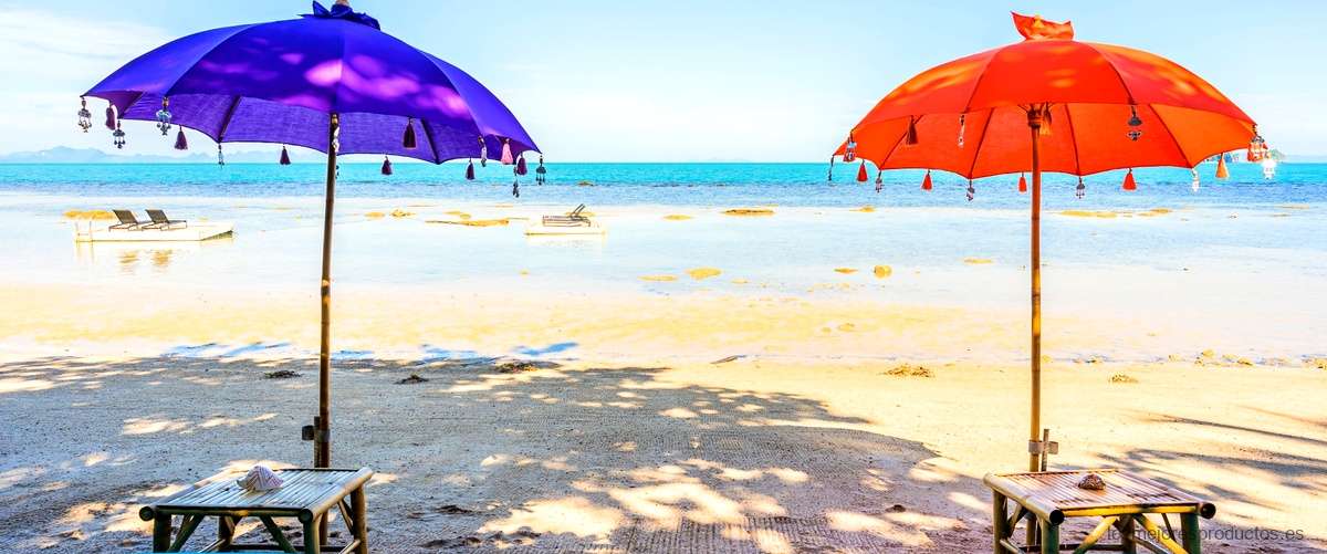 ¿Cómo debe ser una sombrilla de playa?