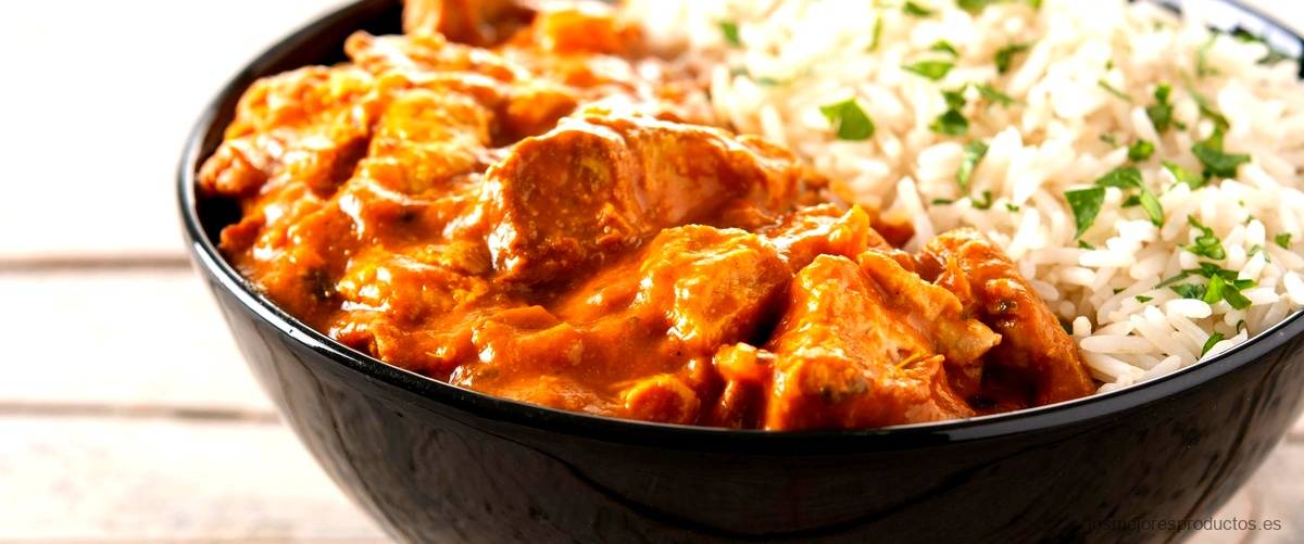 ¿Cuántas calorías tiene el pollo al curry?