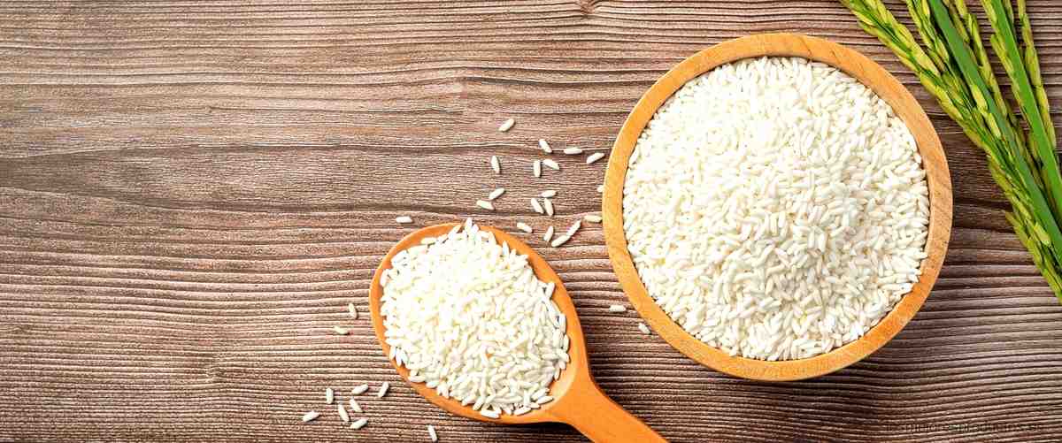 ¿Cuánto gluten tiene el arroz blanco?