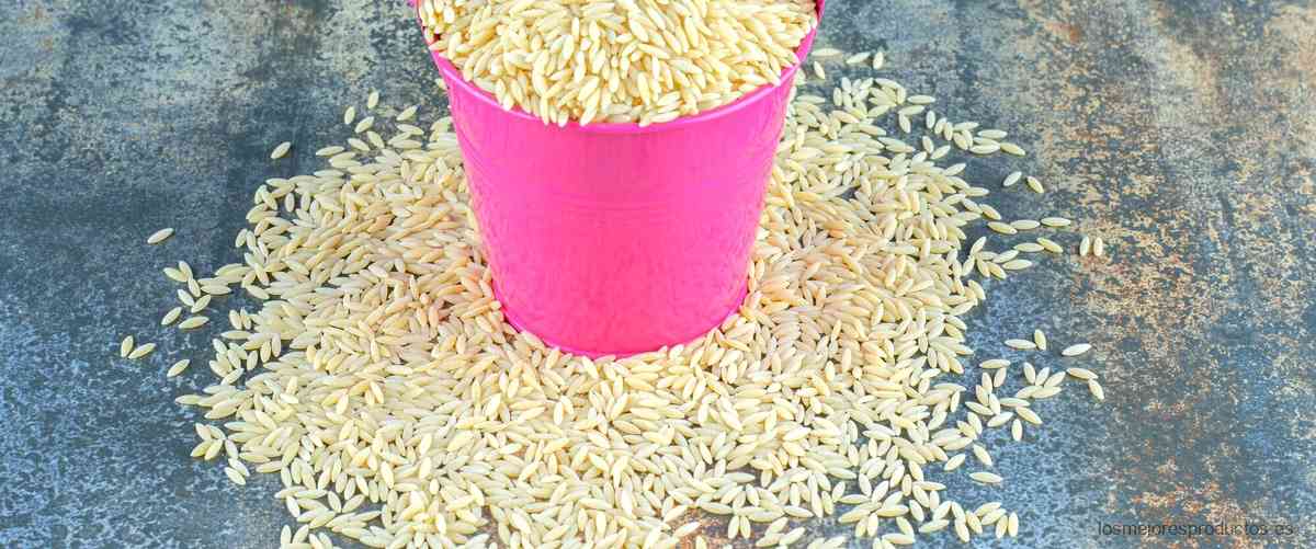 ¿Qué tipo de arroz tiene menos almidón?