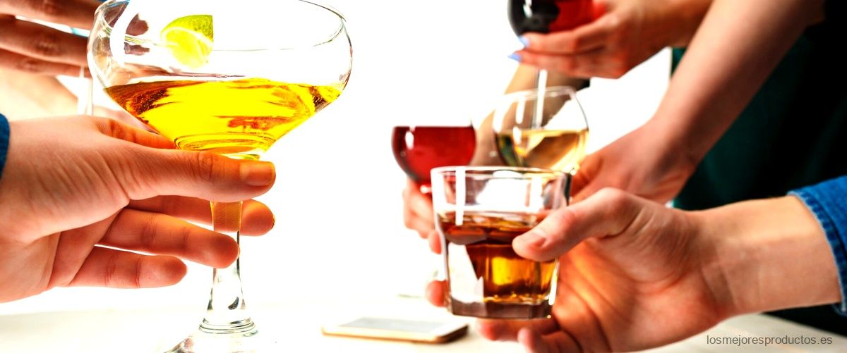 ¿Qué tipos de alcohol hay en las bebidas?