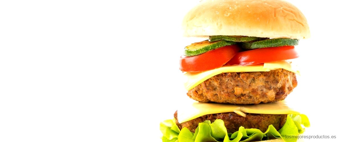 ¿Cuántas calorías tiene una hamburguesa con verduras?