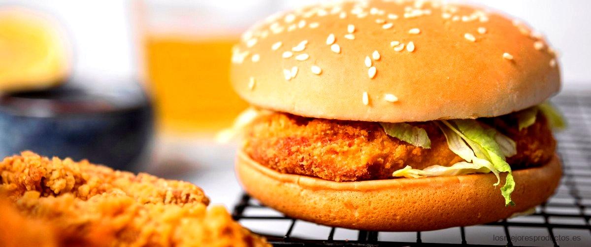 ¿Cuántos gramos pesa una hamburguesa de pollo?