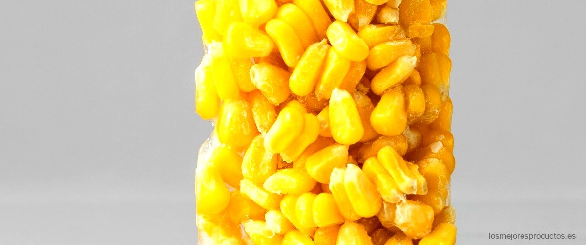 ¿Qué contiene el maíz enlatado?