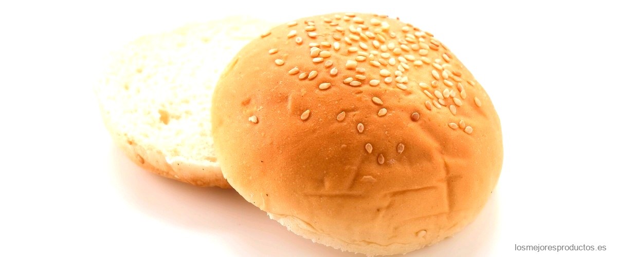 ¿Qué tipo de pan de hamburguesa tiene menos calorías?